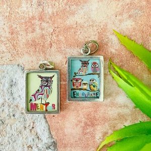 Encourage Mentor Pick Up Sticks Reversible Charm